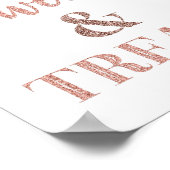 Roos Gold Sweets & Treatment Dessert Table Poster (Hoek)