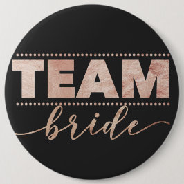Roos Gold Team Bride Bachelorette Ronde Button 6,0 Cm
