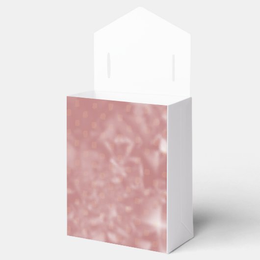 Roos Gold Texture Party Gastencadeaus Decoraties Bedankdoosjes (Geopend)