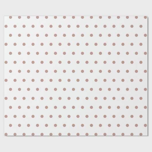 Roos Gold Textured Polka Dot Pattern Cadeaupapier (Vlak)