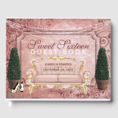 Roos Gold Topiary Garden Sweet Sixteen Birthday Gastenboek (Voorkant)