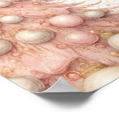 Roos Gold Tree Welkom Personeel Kerstfeest Logo Poster (Hoek)