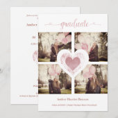 Roos Gold Trendy Girl Pre-K Afstuderen 4 Foto's (Voorkant / Achterkant)