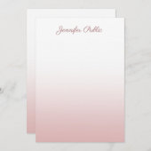 Roos Gold Trendy Sjabloon Calligraphed Script Naam (Voorkant / Achterkant)