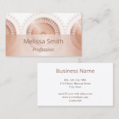 Roos Gold Trifold Mandala Visitekaartje (Voorkant / Achterkant)