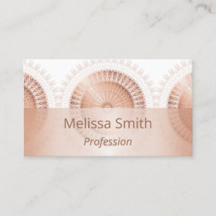 Roos Gold Trifold Mandala Visitekaartje