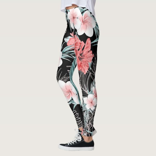 Roos Gold Tropical Botanical Paradise Island Leggings (Links)