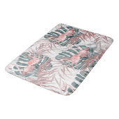 Roos Gold Tropical Flamingos Leaves & Marble Badmat (Gekanteld)