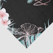 Roos Gold Tropische anananas Botanische Aloha Luau Tissuepapier (Detail)