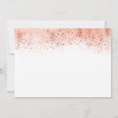 Roos Gold Typografie en White Flowers Birthday Kaart (Achterkant)