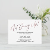 Roos Gold Typografie geeft niet op! Weddenvertragi Kaart (Staand voorkant)