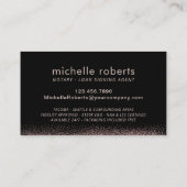 Roos Gold Typografie van de notaristekenaar Visitekaartje (Achterkant)