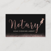 Roos Gold Typografie van de notaristekenaar Visitekaartje (Voorkant)