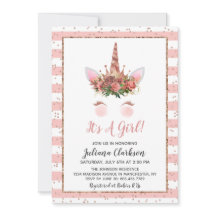 Roos Gold Unicorn Princess Baby shower