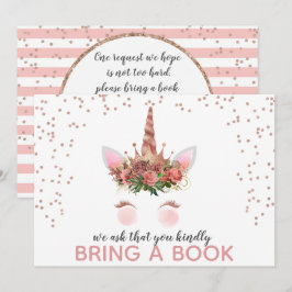 Roos Gold Unicorn Princess brengt een boek mee Kaart