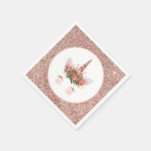 Roos Gold Unicorn Princess Servet (Hoek)