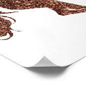 Roos Gold Unicorn Sparkle Poster (Hoek)