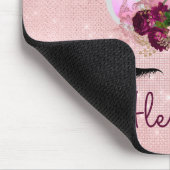 Roos Gold Unicorn Sparkle Princess Monogram Muismat (Hoek)