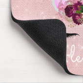 Roos Gold Unicorn Sparkle Princess Monogram Muismat (Hoek)