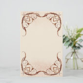 Roos Gold Unicursal Briefpapier (Staand voorkant)