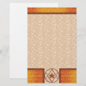 Roos Gold Unicursal Briefpapier (Voorkant / Achterkant)