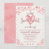 Roos Gold Valentijnse Sweeite Baby shower Kaart (Voorkant / Achterkant)