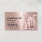 Roos Gold van de waterstromingsstroom in het huis  Visitekaartje (Achterkant)