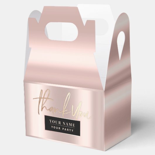 Roos Gold Verfijnde Favoriet Dozen Bedankdoosjes (Geopend)