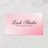 Roos Gold Verfijnde Glinsterde Beauty Lash Visitekaartje (Voorkant)