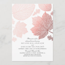 Roos Gold verlaat elegant Herfst repetitiediner Kaart