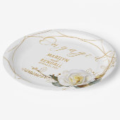 Roos Gold Verloving Papieren Bordje (Gekanteld)