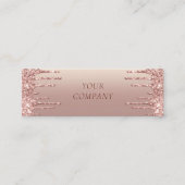 Roos Gold Visitekaartje Aangepaste Jouw naam Tekst (Voorkant)