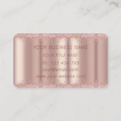 Roos Gold Visitekaartje Aangepaste Jouw naam Tekst (Achterkant)