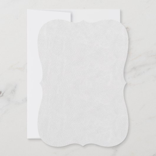 Roos Gold Vlaams Wirl White Wedding Invite Kaart (Achterkant)