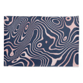 Roos Gold vloeistofdrager Abstract blauw design Kussensloop (Achterkant)