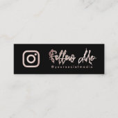 Roos Gold Volg Social Media QR Code Mini Visitekaartje (Voorkant)
