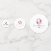 Roos Gold Volleyball Cute Girly Name Sport Thema Confetti (Voorkanten)