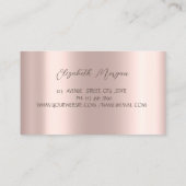 Roos Gold voor hooggekwalificeerde diamanten Visitekaartje (Achterkant)