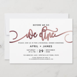 Roos Gold voor we een repetitief diner doen Kaart