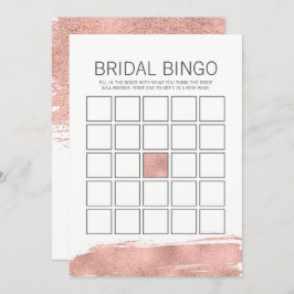 Roos Gold Vrijgezellenfeest Bingo Game Kaart