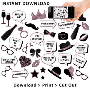 Roos Gold Vrijgezellenfeest Fun Party Afdrukbare r Poster