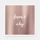 Roos Gold Vrijgezellenfeest Servet (Voorkant)