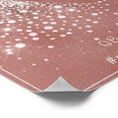 Roos Gold Vrijgezellenfeest Welkomstbord Weddensch Poster (Hoek)