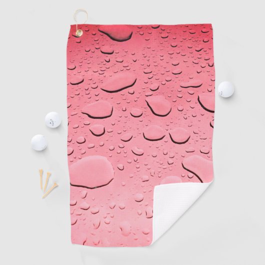 Roos Gold Water Daling Abstract Art Custom Name 20 Golfhanddoek (Insitu)