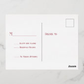 Roos Gold Waterfall Curtain RSVP Folie Uitnodiging Briefkaart (Achterkant)