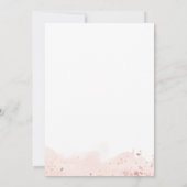 Roos Gold Waterverf Geometric 30th Birthday Party Kaart (Achterkant)