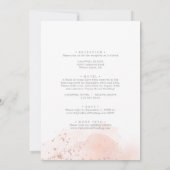 Roos Gold Waterverf Geometric All-in-One Weddensch Kaart (Achterkant)