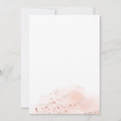 Roos Gold Waterverf Geometrische reuzenweduwen Kaart (Achterkant)