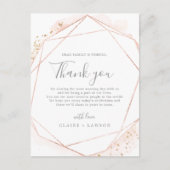 Roos Gold Waterverf Hartelijk dank voor uw ontvang Briefkaart (Voorkant)