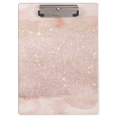 Roos Gold Waterverf Shimmer Glitter Klembord (Voorkant)